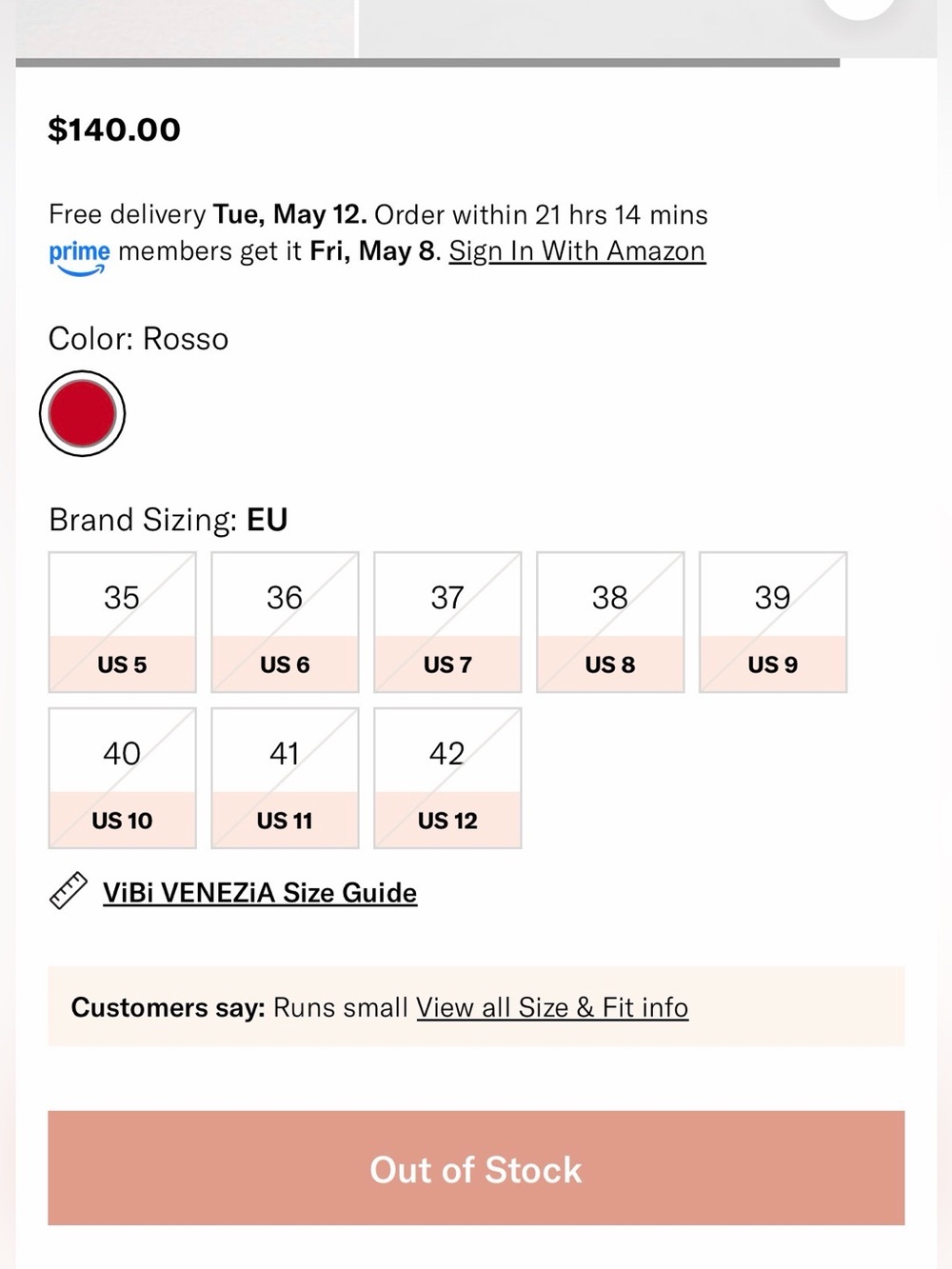 Vibi Venezia Women's Classic Velvet Rosso Flats, Size 41 (US 11) - Picture 11 of 11